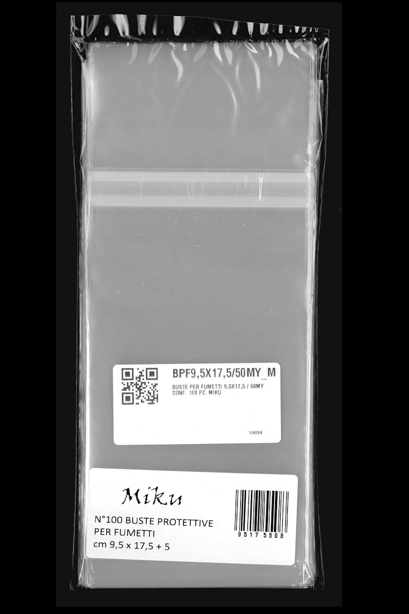 Buste per Fumetti tipo Raccoltina a Striscia 95×175 mm Buste per Fumetti tipo Raccoltina a Striscia 95×175 mm