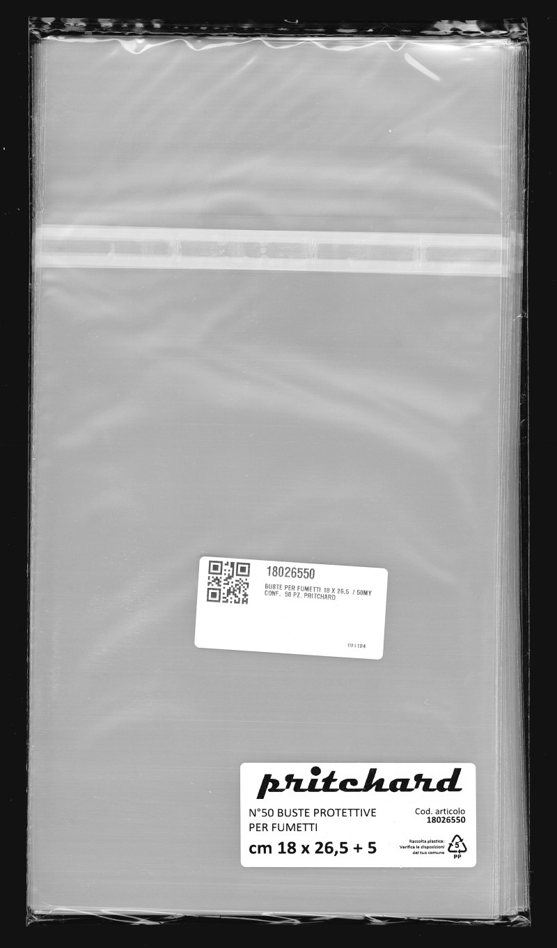 Buste Protettive per Fumetti 180x265 mm (50my) Buste Protettive per Fumetti 180x265 mm (50my)
